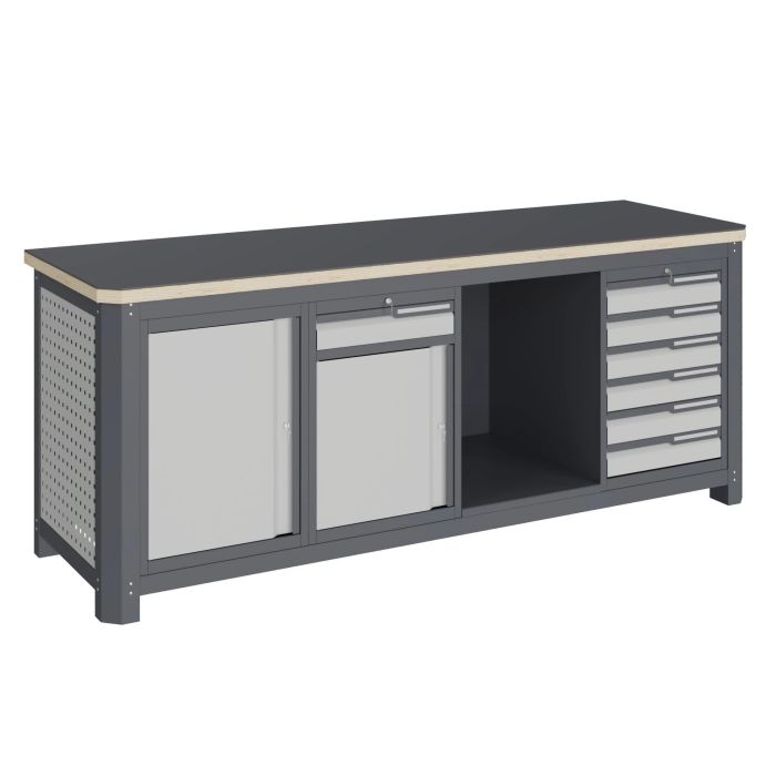 Модульный верстак Верстакофф MCN 2052.S678.1, 3 тумбы, 1+6 ящиков