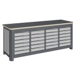 Модульный верстак Верстакофф MCN 2052.S6666, 4 тумбы, 6+6+6+6 ящиков