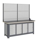 Модульный верстак Верстакофф MCN 2052.S6777-2, 4 тумбы, 6 ящиков, с дв. экраном