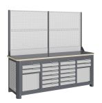 Модульный верстак Верстакофф MCN 2052.S6699-2, 4 тумбы, 2+6+6+2 ящиков, с дв. экраном