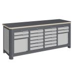 Модульный верстак Верстакофф MCN 2052.S6699, 4 тумбы, 2+6+6+2 ящиков