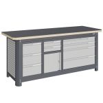 Модульный верстак Верстакофф MCN 2052.S39L4, 3 тумбы, 3+2+4 ящика