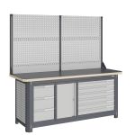 Модульный верстак Верстакофф MCN 2052.S37L6-2, 3 тумбы, 3+6 ящиков, с дв. экраном