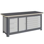 Модульный верстак Верстакофф MCN 2052.S37L6, 3 тумбы, 3+6 ящиков