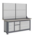 Модульный верстак Верстакофф MCN 2052.S39L4-2, 3 тумбы, 3+2+4 ящика, с дв.экраном