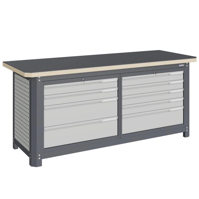 Модульный верстак Верстакофф MCN 2052.L45, 2 тумбы, 4+5 ящиков