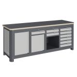 Модульный верстак Верстакофф MCN 2052.S2678.2, 4 тумбы, 1+2+6 ящиков