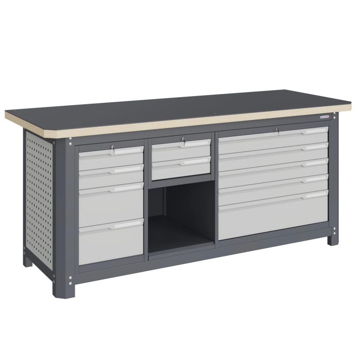 Модульный верстак Верстакофф MCN 2052.S24L5.2, 3 тумбы, 4+2+5 ящиков