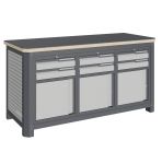 Верстак слесарный Верстакофф MCN 1552.S999, 3 тумбы, 2+2+2 ящика