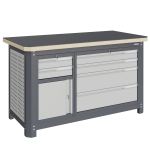 Верстак слесарный Верстакофф MCN 1552.S9L4, 2 тумбы, 2+4 ящика