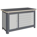 Верстак слесарный Верстакофф MCN 1552.S7L6, 2 тумбы, 6 ящиков