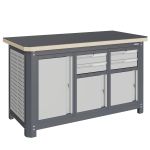 Верстак слесарный Верстакофф MCN 1552.S799, 3 тумбы, 2+2 ящика