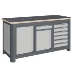 Верстак слесарный Верстакофф MCN 1552.S678, 3 тумбы, 1+6 ящиков