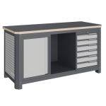 Верстак слесарный Верстакофф MCN 1552.S67.1, 2 тумбы, 6 ящиков