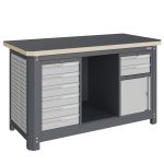 Верстак слесарный Верстакофф MCN 1552.S69.1, 2 тумбы, 6+2 ящиков