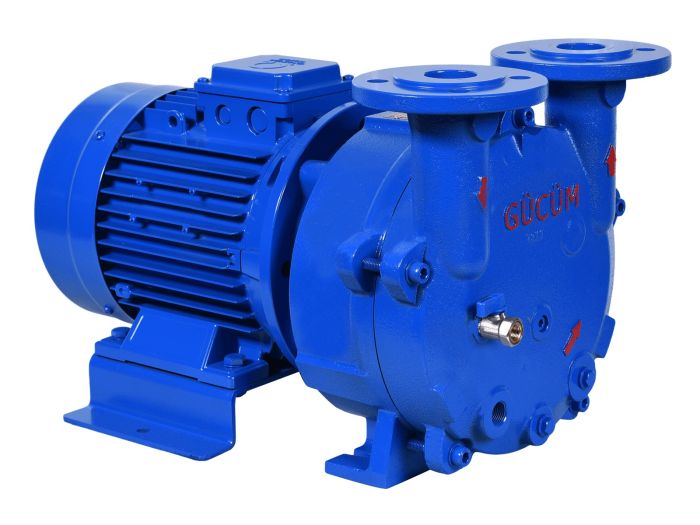 Водокольцевой вакуумный насос моноблочный Dalgakiran GUCUM GMVP 200/055, 72м3/час, DN40, нерж.сталь AISI 316