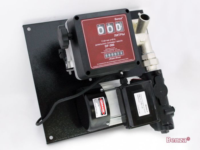 Мобильная топливораздаточная колонка Benza 24-220-57Р, 57л/мин, 220В для перекачки дизельного топлива