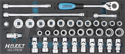Набор торцевых головок Hazet 163-379/38