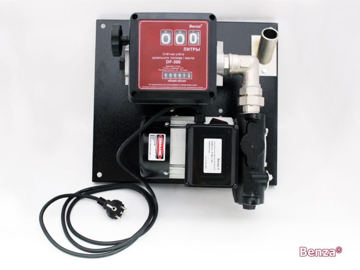 Мобильная топливораздаточная колонка Benza 24-220-140Р, 140 л/мин, 220В для перекачки дизельного топлива