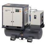 Винтовой компрессор Nordberg NCL20RD, прямой привод, 10 бар, IP55, 2100л/мин, 500л, 15кВт, осушитель