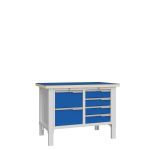 Верстак слесарный Верстакофф CTR 1232.S24.3, 2 тумбы, 2+4 ящика