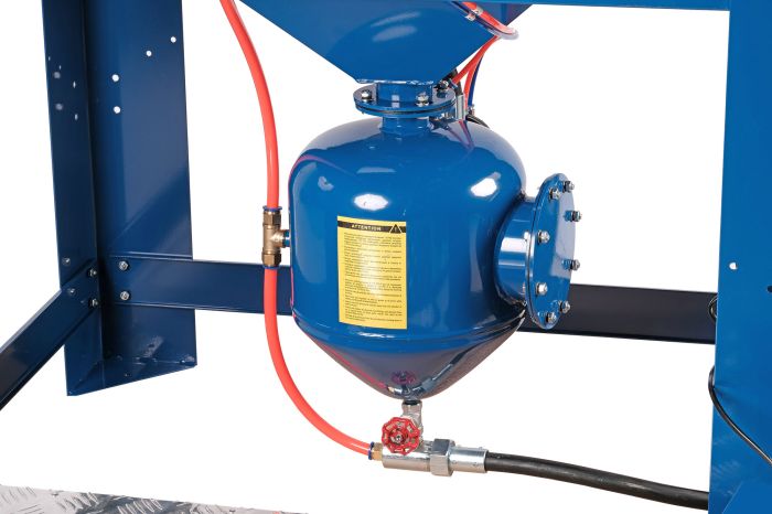 Пескоструйная камера напорная NORDBERG NS9P, 823 литров, с подачей абразива