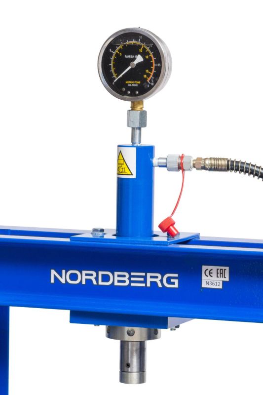 Пресс гидравлический ручной 12 тонн Nordberg N3612, напольный, гаражный