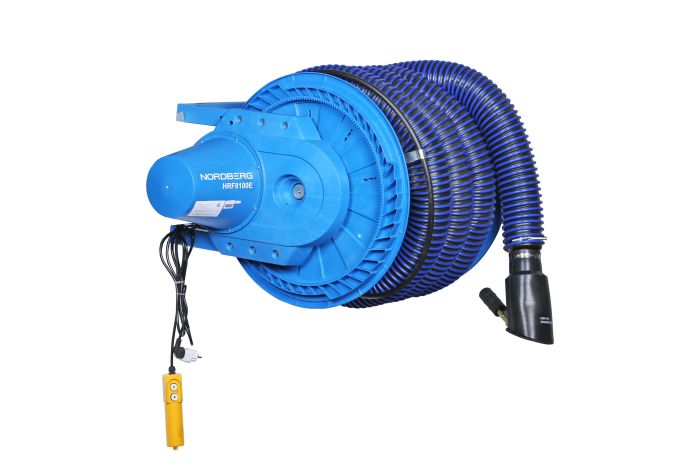 Катушка для сбора выхлопных газов Nordberg HRF8100E-KIT с автоматическим приводом со шлангом L=8 м, D=100 мм и насадкой