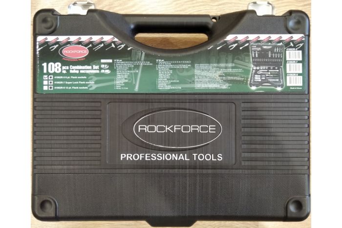 Набор инструментов в кейсе Rock Force RF-41082-5, 108 предметов, с трещоткой, 1/4", 1/2"