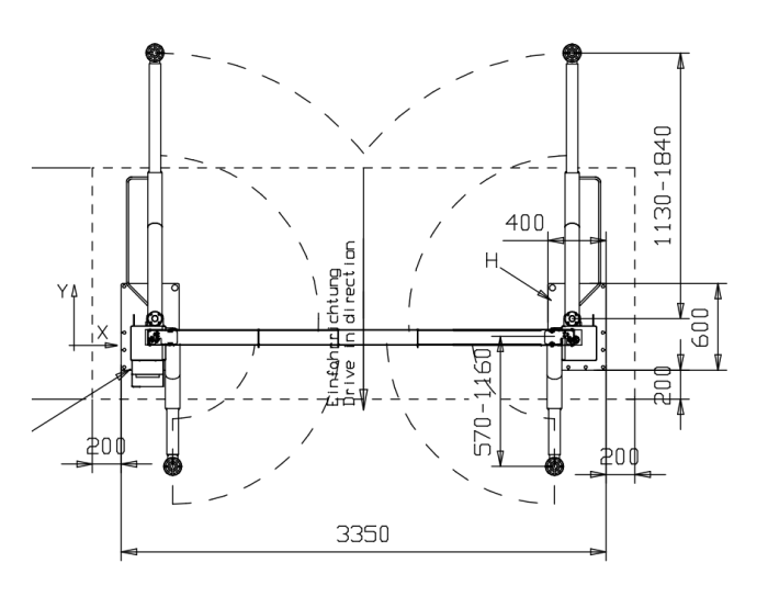 Подъемник двухстоечный автомобильный 4 тонны Nussbaum POWER LIFT HL 2.40 NT W Uni, электрогидравлический, 380В