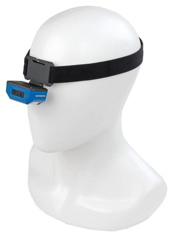 Фонарь светодиодный налобный, аккумуляторный Nordberg 1950, 3,7 В