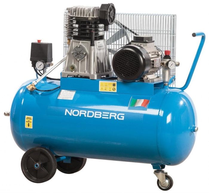 Поршневой компрессор NORDBERG NC100/480, ременной привод, масляный, 476 л/мин, 380В