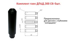 Комплект гаек для дисков с глубокими колодцами ДП4Д.300