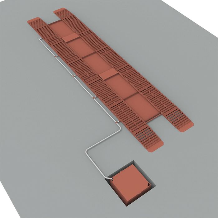 Эстакада металлическая ЭкоПром «Каскад» Комфорт, разборная, 12м, красная