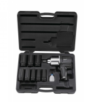 Пневмогайковерт ударный FORCE F-6111D, 3/4", легковой, 1016 Нм, в кейсе