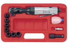 Пневмотрещoтка угловая Force F-4118-2, 1/2", 100 Нм, с набором головок