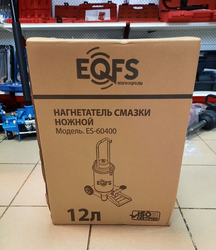 Нагнетатель смазки (солидолонагнетатель) EQFS ES-60400, ножной, 13кг
