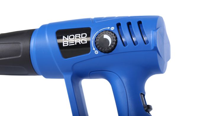 Фен с комплектом насадок Nordberg NE718, 50-600 °С, 2000Вт