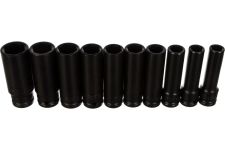 Набор ударных головок длинных 6-гр. FORCE 4107-18, 1/2", 12-24мм, 10шт.