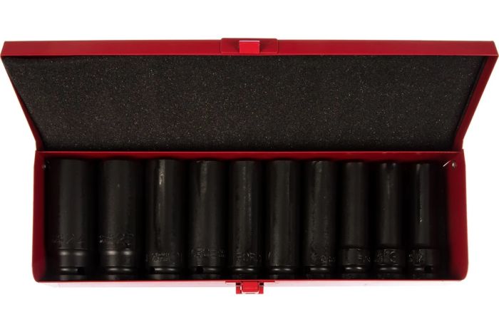 Набор ударных головок длинных 6-гр. FORCE 4107-18, 1/2", 12-24мм, 10шт.