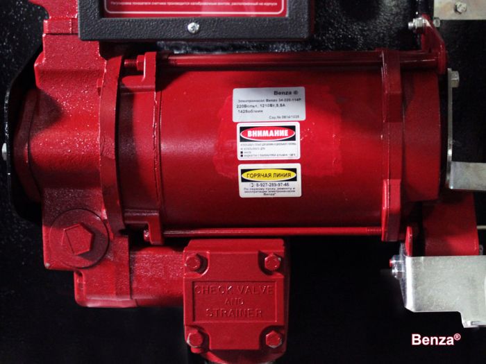 Заправочный модуль для перекачки бензина, дизельного топлива Benza 34-220-114Р, 80л/мин, 220В