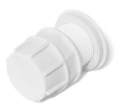 Отвод из бака в сборе пластиковый с заглушкой, 1"