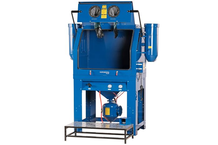 Пескоструйная камера напорная NORDBERG NS9P, 823 литров, с подачей абразива