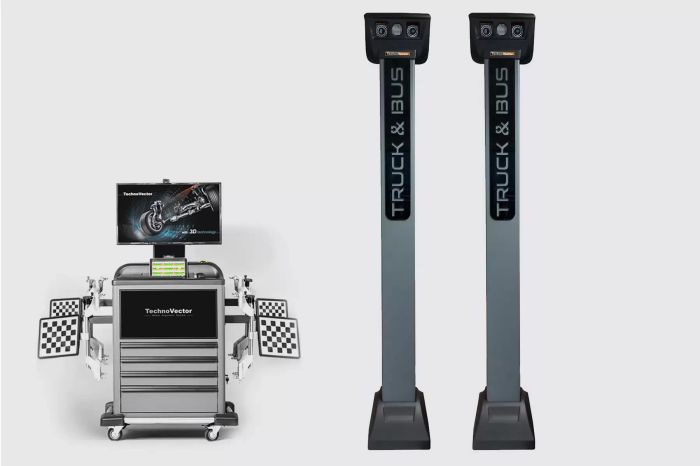 Стенд сход-развал 3D для грузовиков, до 4-х осей одновременно ТехноВектор 7 Truck P 7204 HTS4