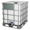 Еврокуб на металлическом поддоне белый/неокрашенный, 1000л, в обрешётке