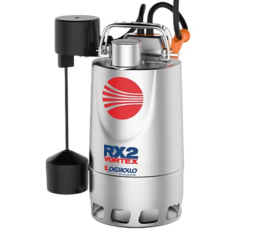 Насос Pedrollo Rxm 3/20-GM для перекачки грязной воды, 240л/мин, 220В, погружной, для узких мест