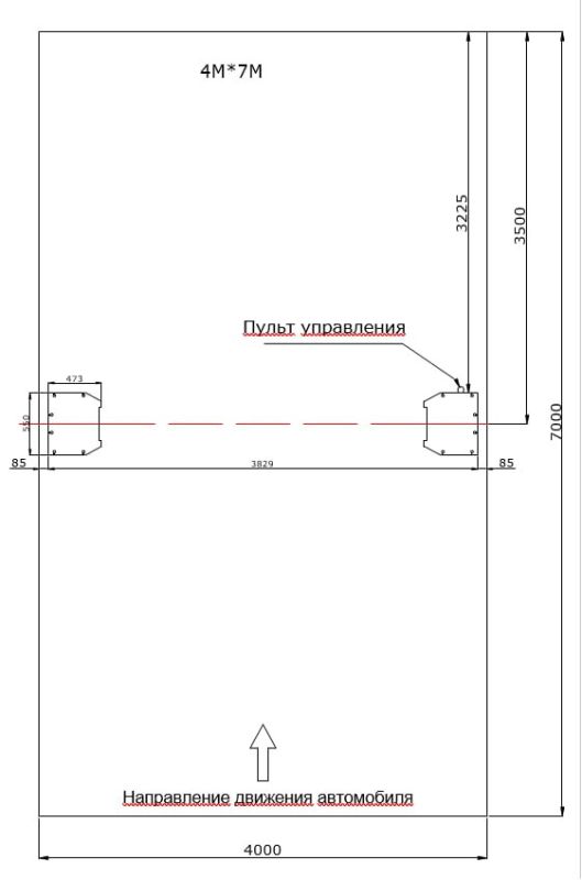 Подъемник двухстоечный автомобильный 5,5 тонн ATIS A255M (PEAK 212), электрогидравлический, 380В