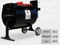 Растворосмеситель передвижной цикличный PST RN-300, 300 литров, 380В, 3кВт