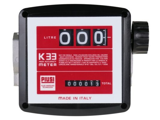Счетчик дизельного топлива PIUSI K33, версия А, механический, расходомер топлива, 120 л/мин