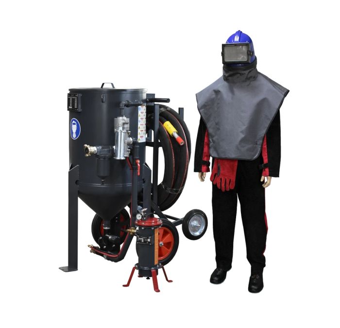 Пост пескоструйщика ВМЗ 100, с ДУ, фильтром, до 37м2/час, 100л